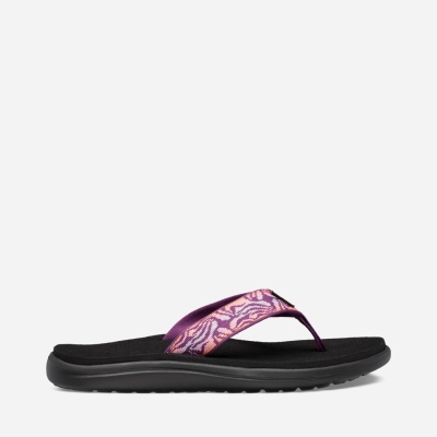 Teva Voya Women's Pink Flip Flops CA60684 Canada Clearance